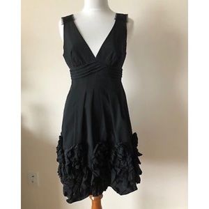 Black BCBG Dress with Ruffles